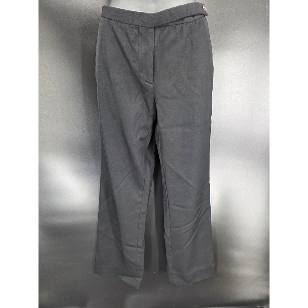 VTG Prada High-Waisted‎ Straight Leg Dress Pants Women's Size 42 Black